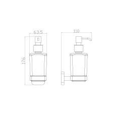 Дозатор мыла WONZON & WOGHAND, Хром (WW-6633)