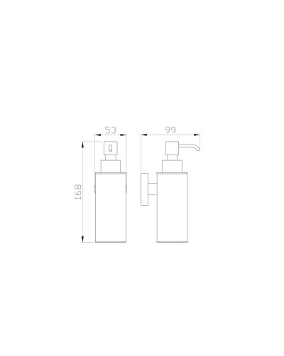 Дозатор мыла WONZON & WOGHAND, Хром (WW-8132)