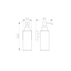 Дозатор мыла WONZON & WOGHAND, Хром (WW-8932)