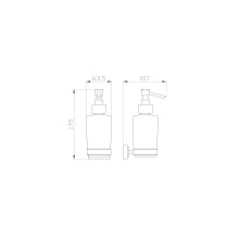 Дозатор мыла WONZON & WOGHAND, Хром (WW-9733)