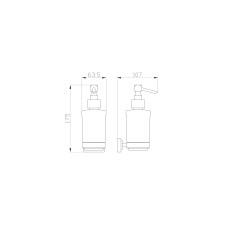 Дозатор мыла WONZON & WOGHAND, Хром (WW-9733)