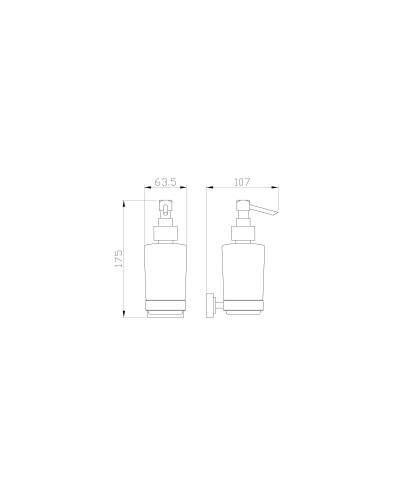 Дозатор мыла WONZON & WOGHAND, Хром (WW-9733)