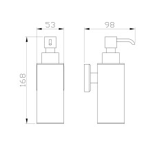 Дозатор мыла WONZON & WOGHAND, Бронза (WW-7232)