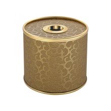 Салфетница Geralis S-FGG FLOWER золотая, кант золото