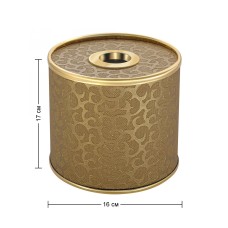 Салфетница Geralis S-FGG FLOWER золотая, кант золото