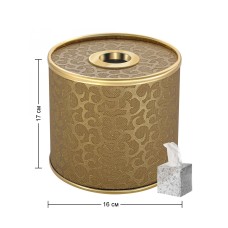 Салфетница Geralis S-FGG FLOWER золотая, кант золото