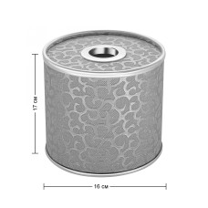 Салфетница Geralis S-FHH FLOWER серебро, кант хром