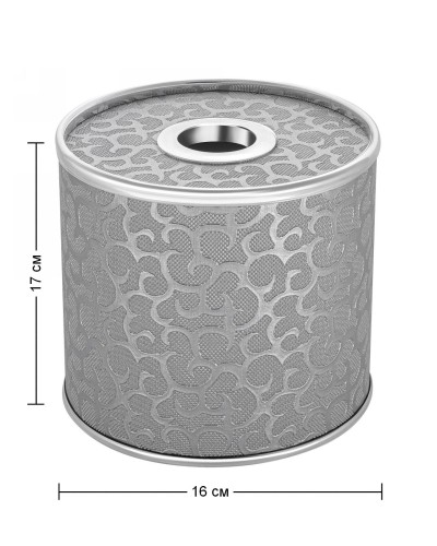 Салфетница Geralis S-FHH FLOWER серебро, кант хром