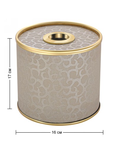 Салфетница Geralis S-FLG FLOWER бежевая, кант золото