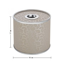 Салфетница Geralis S-FLH FLOWER бежевая, кант хром