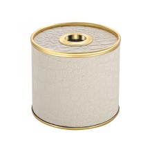 Салфетница Geralis S-KLG CROCO бежевый, кант золото