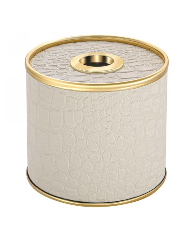 Салфетница Geralis S-KLG CROCO бежевый, кант золото