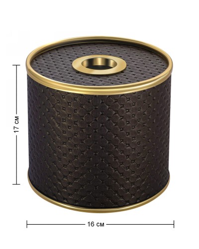 Салфетница Geralis S-PCG PUNTO шоколад, кант золото