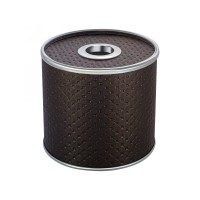 Салфетница Geralis S-PCH PUNTO шоколад, кант хром