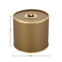 Салфетница Geralis S-PGG PUNTO золото, кант золото