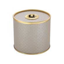 Салфетница Geralis S-PLG PUNTO бежевая, кант золото