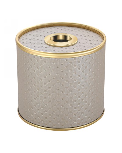 Салфетница Geralis S-PLG PUNTO бежевая, кант золото