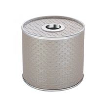 Салфетница Geralis S-PLH PUNTO бежевая, кант хром