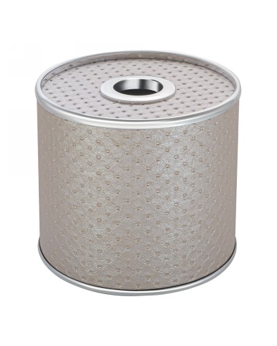 Салфетница Geralis S-PLH PUNTO бежевая, кант хром