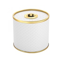 Салфетница Geralis S-PWG PUNTO белая, кант золото