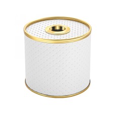 Салфетница Geralis S-PWG PUNTO белая, кант золото