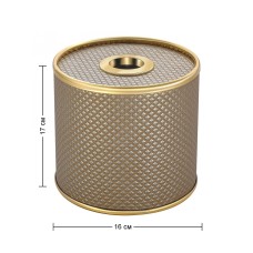 Салфетница Geralis S-RBG Ромб темная, кант золото