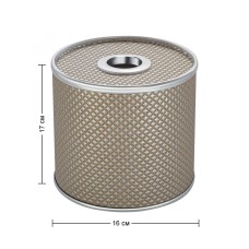 Салфетница Geralis S-RBH Ромб темная, кант хром