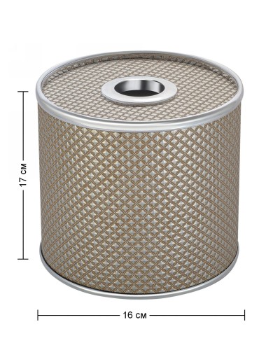 Салфетница Geralis S-RBH Ромб темная, кант хром