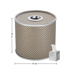 Салфетница Geralis S-RBH Ромб темная, кант хром