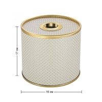 Салфетница Geralis S-RWG Ромб светлая, кант золото