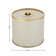 Салфетница Geralis S-RWG Ромб светлая, кант золото