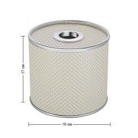 Салфетница Geralis S-RWH Ромб светлая, кант хром