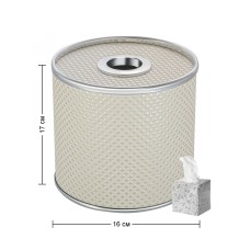 Салфетница Geralis S-RWH Ромб светлая, кант хром