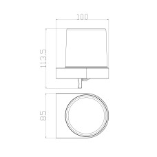 Дозатор мыла WONZON & WOGHAND, Черный (WW-5251-BL)