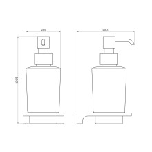 Дозатор мыла WONZON & WOGHAND, Хром (WW-9133)