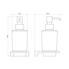 Дозатор мыла WONZON & WOGHAND, Глянцевое золото (WW-9133-LG)