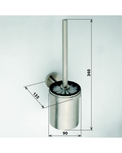 Ершик для унитаза Bemeta Neo stainless 102313075 Нержавеющая сталь