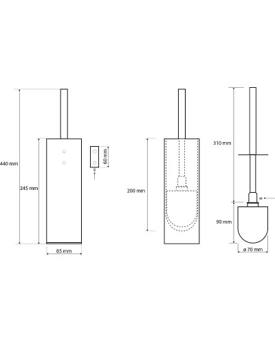 Ершик для унитаза Bemeta Plaza 118113092 Хром