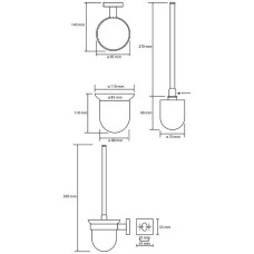Ершик для унитаза Bemeta Beta 132113012 Хром
