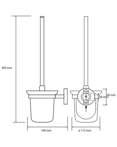 Ершик для унитаза Bemeta Alfa 102413012 Хром