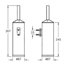 Ершик настенный Vitra Arkitekta A44287EXP