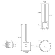 Ершик для унитаза Bemeta Omega 104913122 Хром