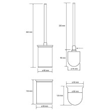 Ершик для унитаза Bemeta Omega 104913152 Хром