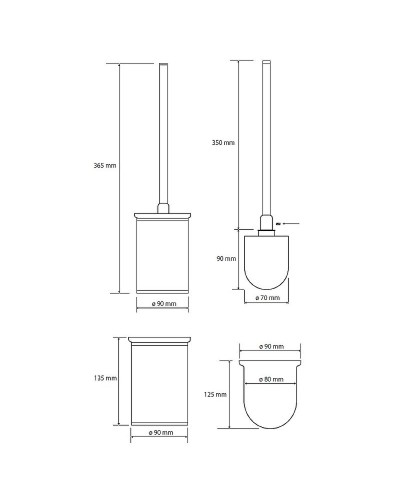 Ершик для унитаза Bemeta Omega 104913152 Хром