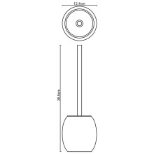 Ершик для унитаза WasserKRAFT Ruwer K-6727 Хром