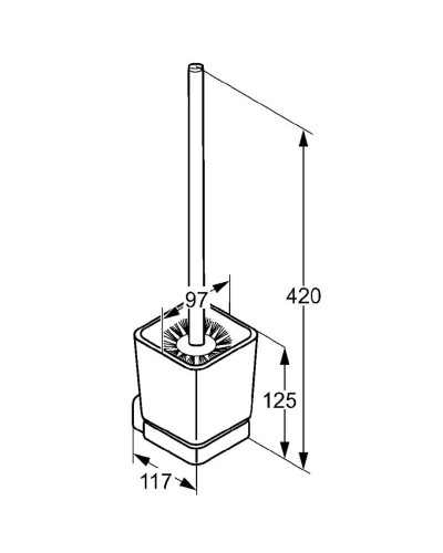 Ерш подвесной Kludi E2 4997405