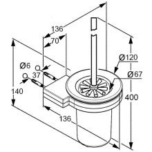 Ерш подвесной Kludi A-Xes 4897405