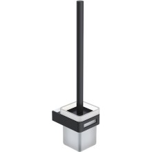 Ершик для унитаза Boheme Q 10954-CR-B Черный Хром