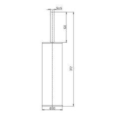Ершик для унитаза Paini Dax-R 84CR061 Хром