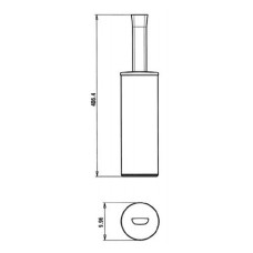 Ершик для унитаза Paini Lady 89CR061 Хром